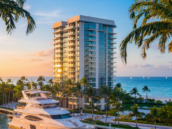 Miami Building with Boat